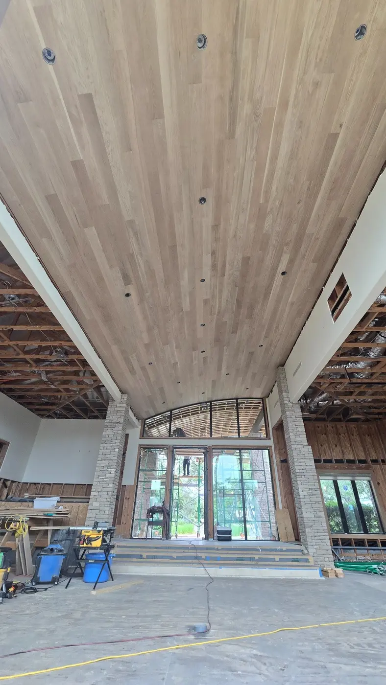 White Oak Ceiling
