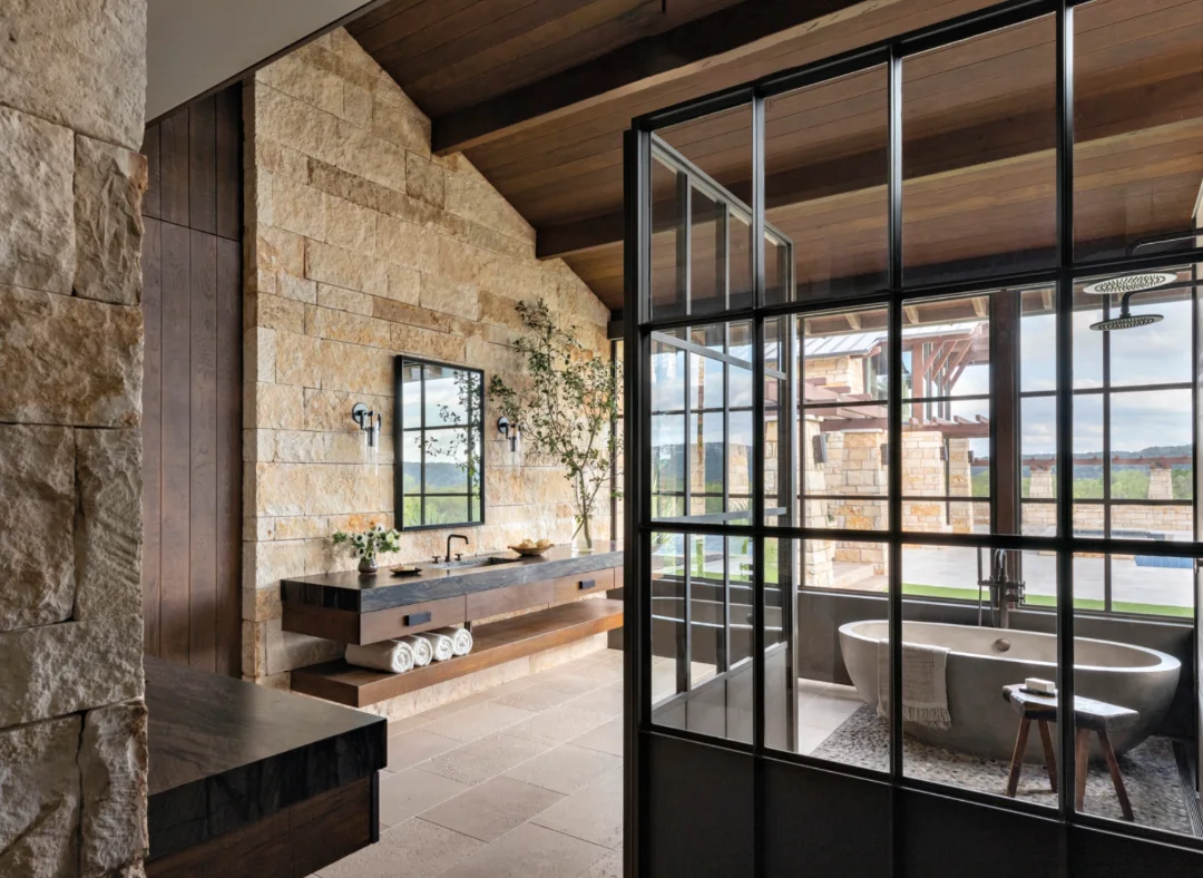 Feel Free To Touch The Natural Materials Grounding This Austin Abode in Luxe Magazine